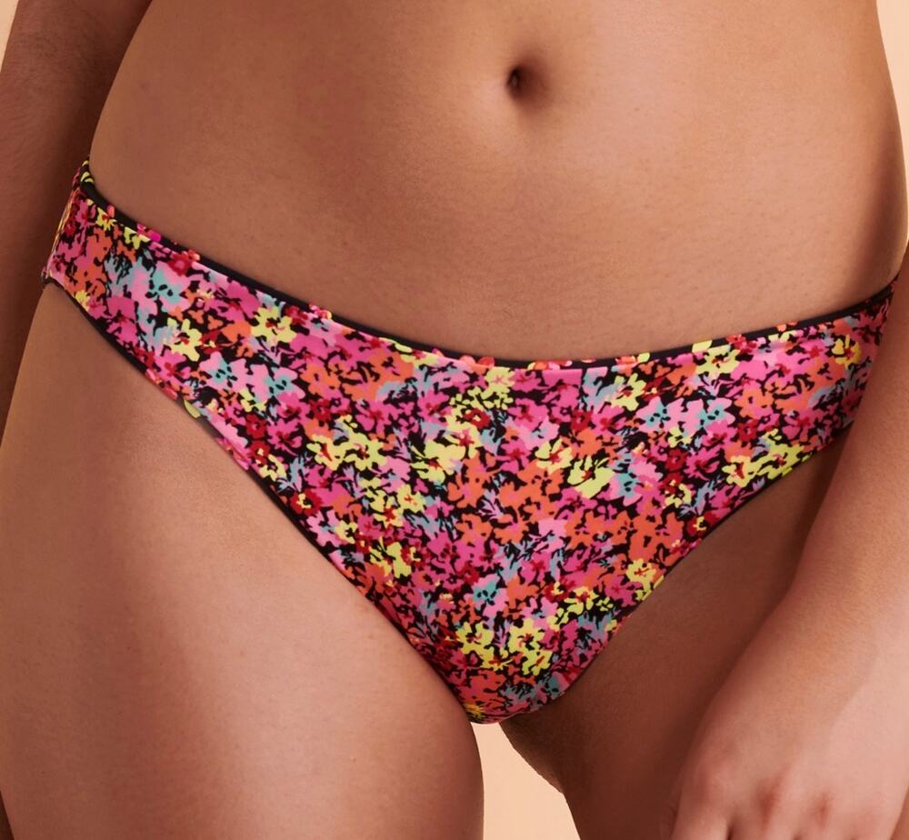Maaji Reversible Pink Floral Cheeky Bikini Bottom S NWT